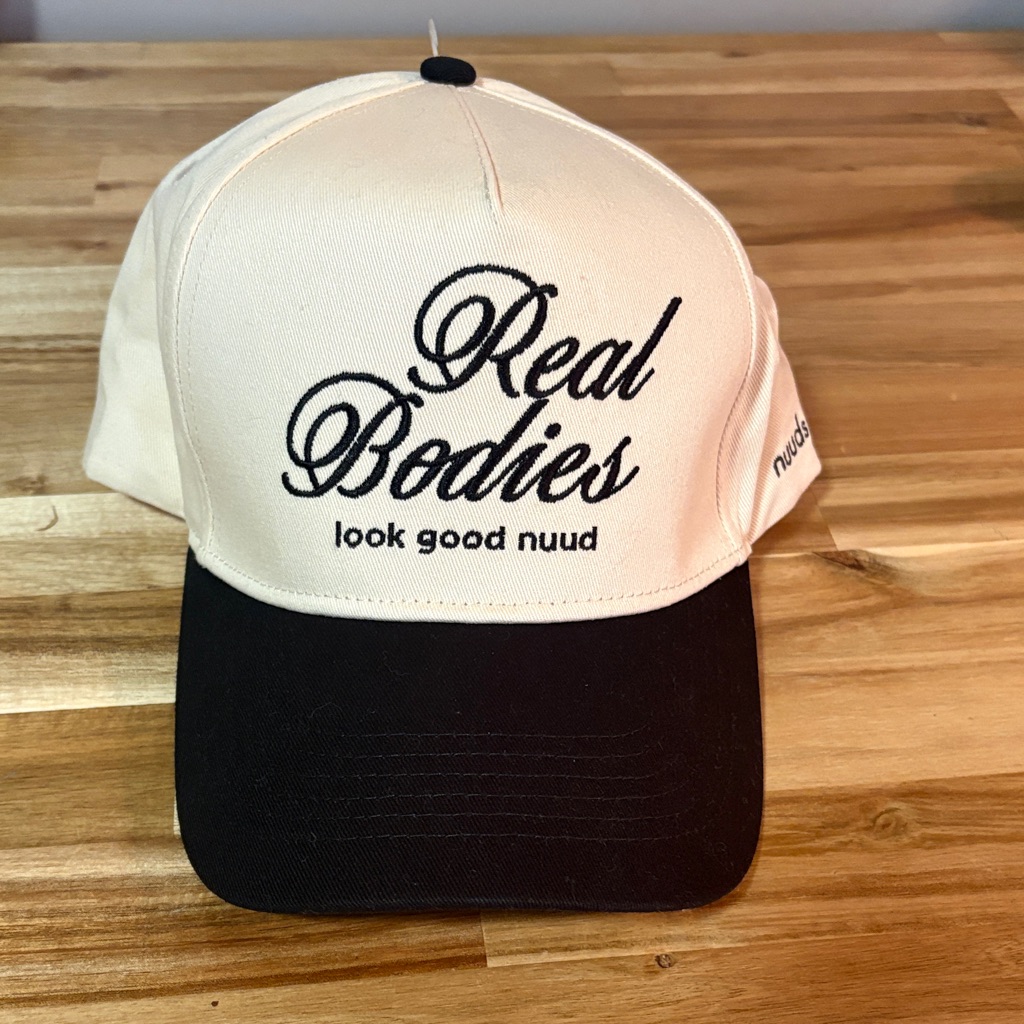 Nuuds Cream And Black Embroidered Cap